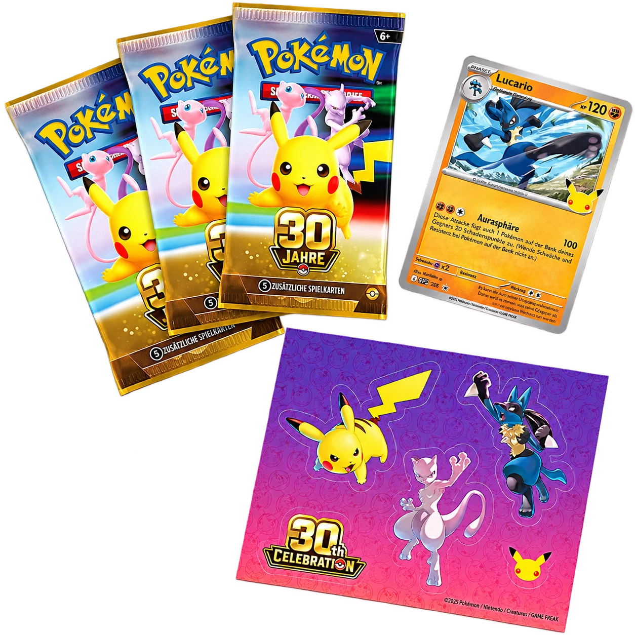 30 Jahre Lucario Tech-Sticker