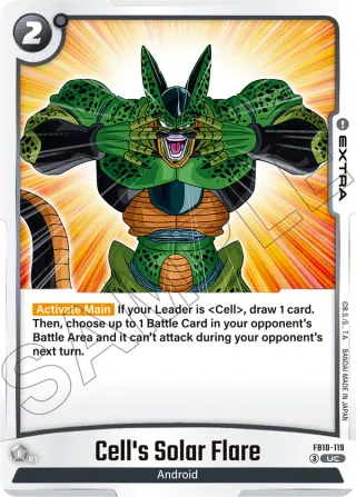 Cell's Solar Flare
